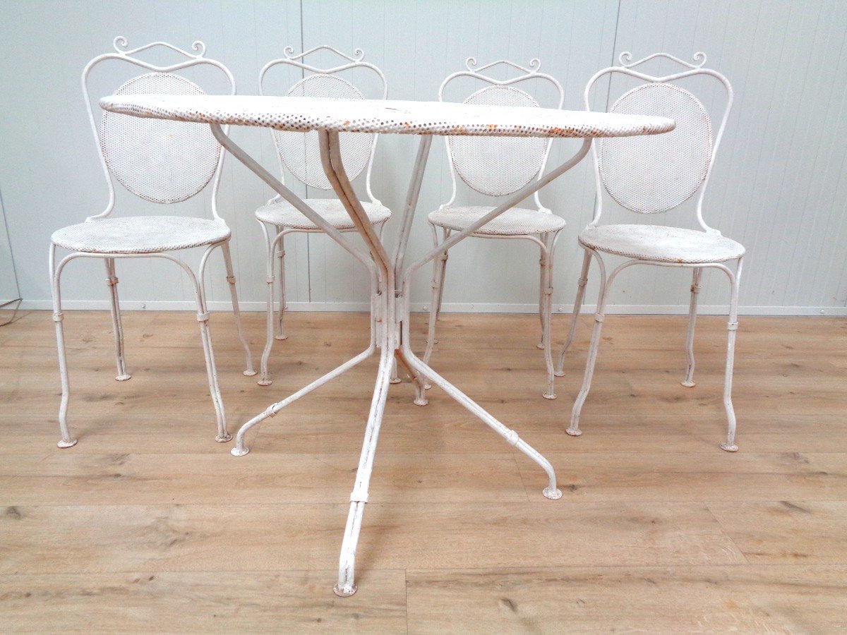 Garden Table And Chairs - Early 20th Century