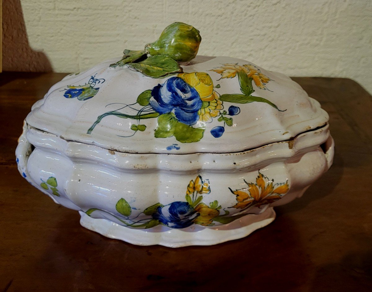 18th Century South West Earthenware Terrine.