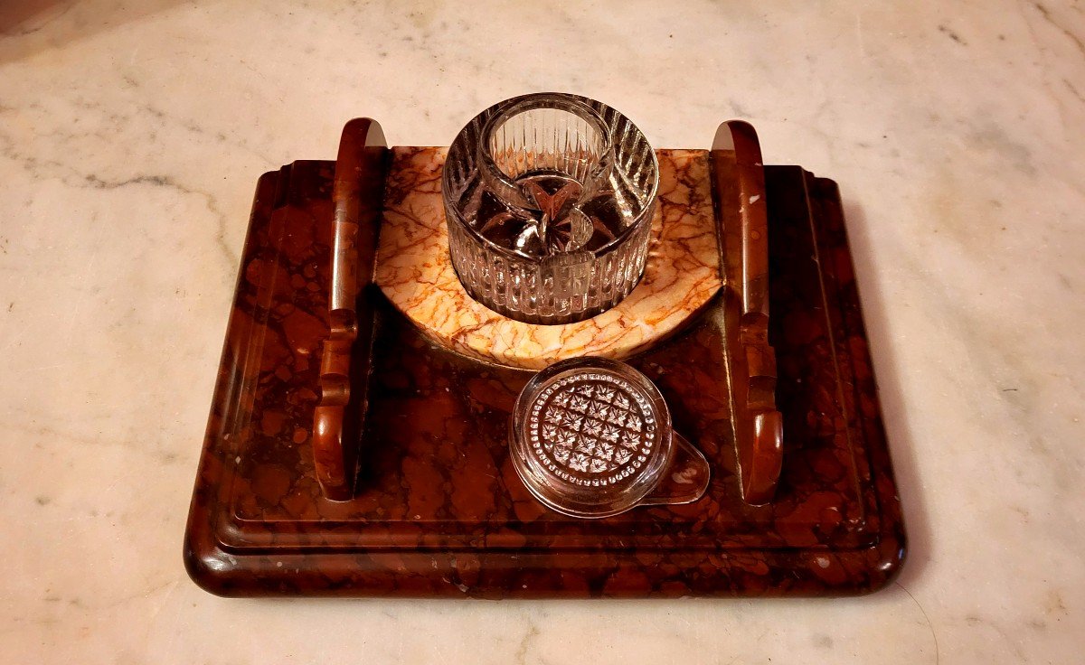 Art Deco Period Inkwell.-photo-2