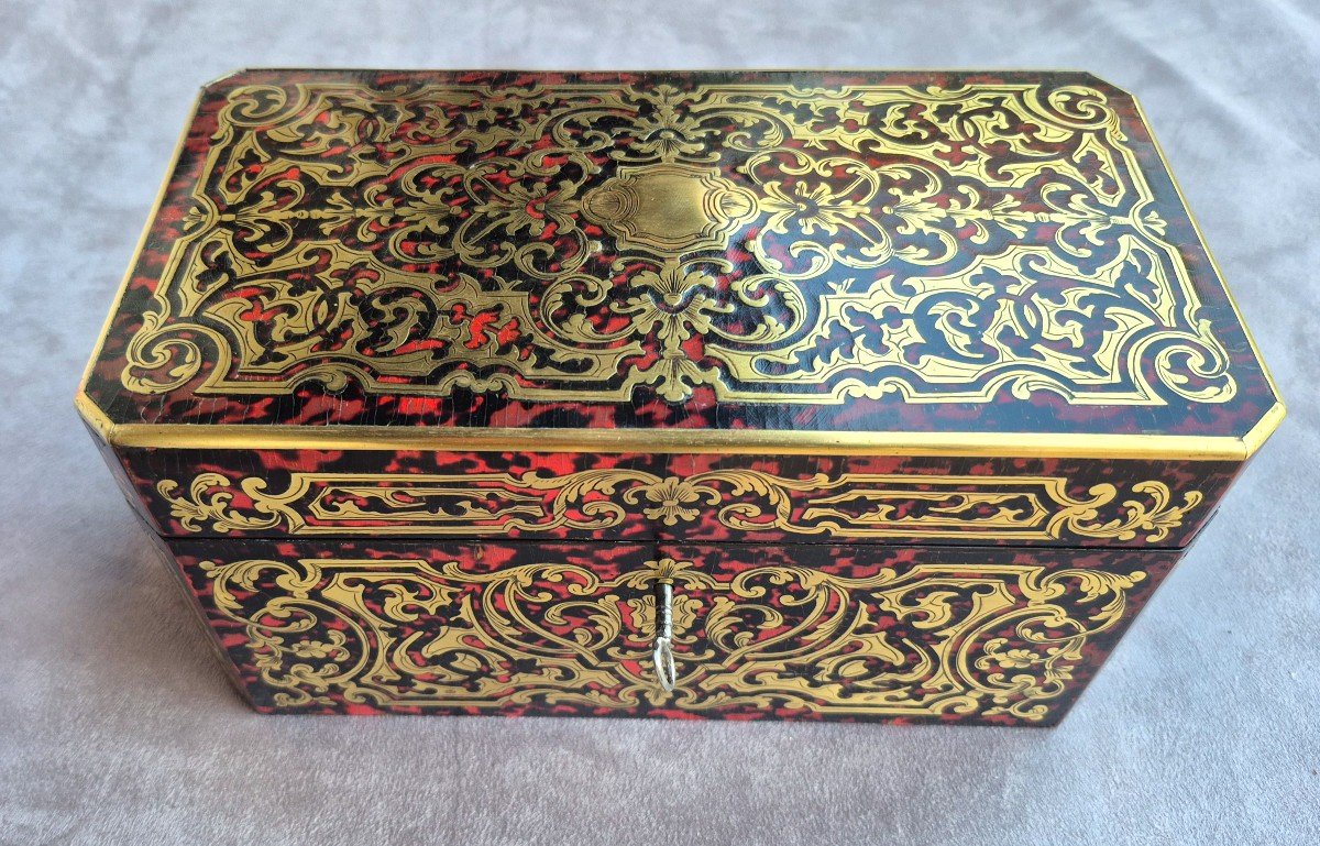 Boulle Marquetry Tea Box