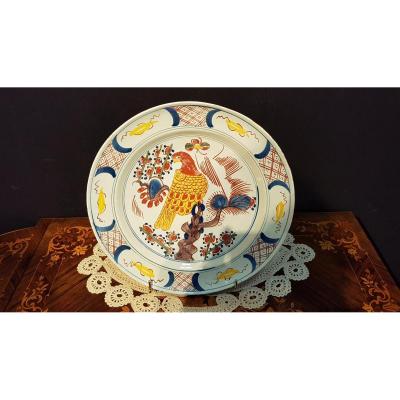 Plat En Faience De Delft