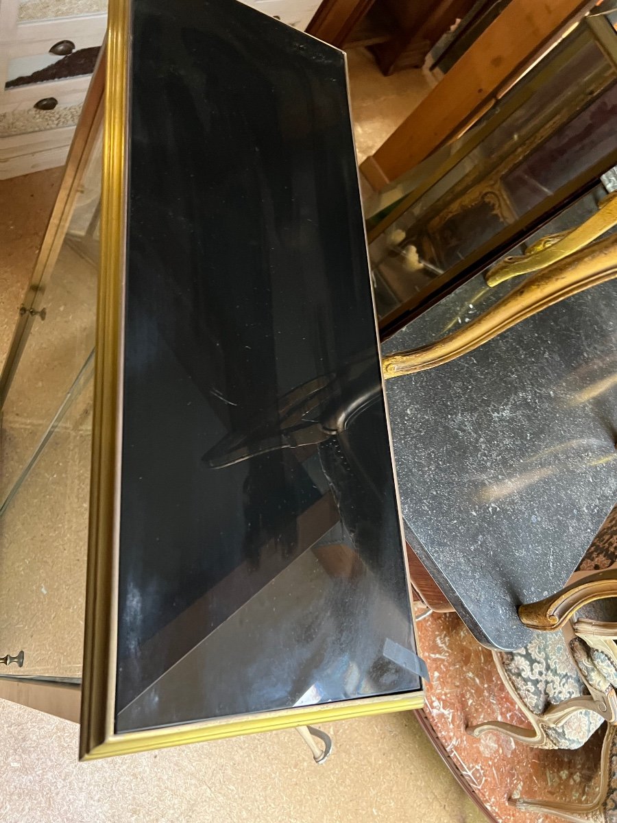 Pair Of Brass Display Cabinets -photo-5