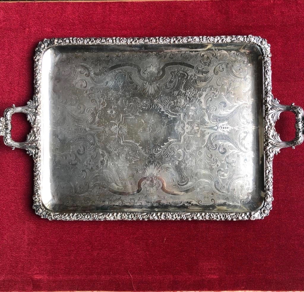 Silver Metal Tray