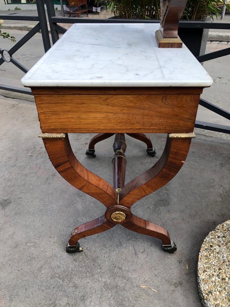 Dressing Table In Rosewood With Rich Bronze Ornamentation-photo-2