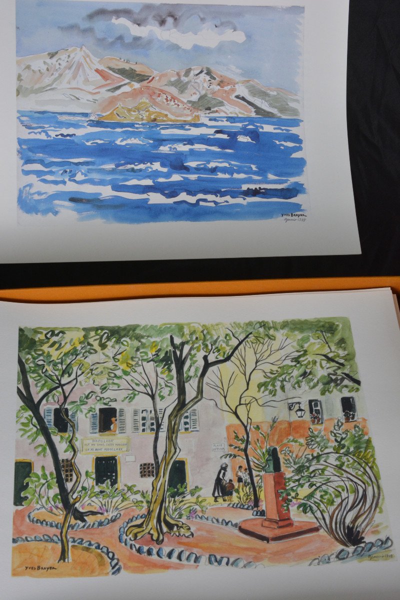 Lithograph And Book By Yves  Brayer-photo-4