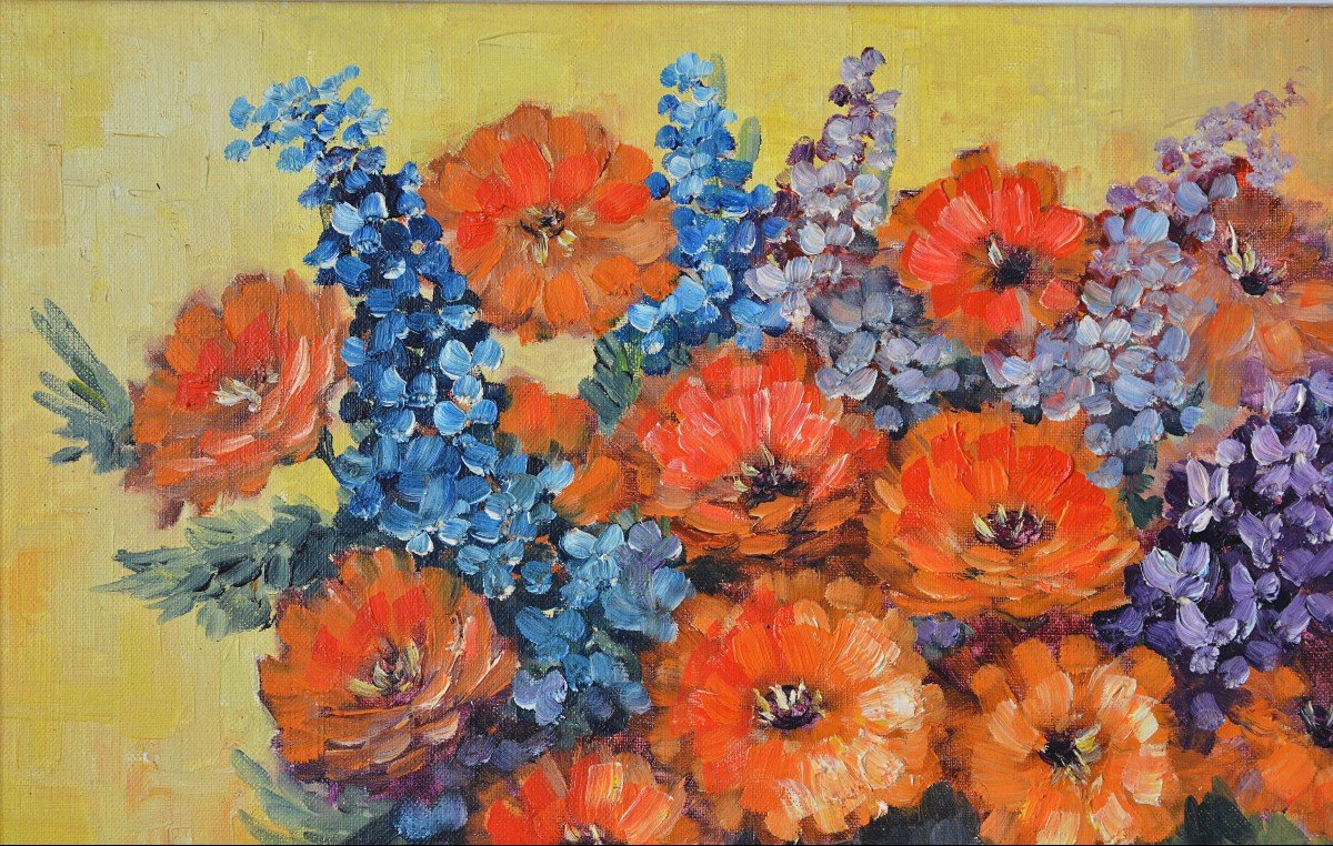 Tableau de fleurs de Suzanne Foulon-photo-4