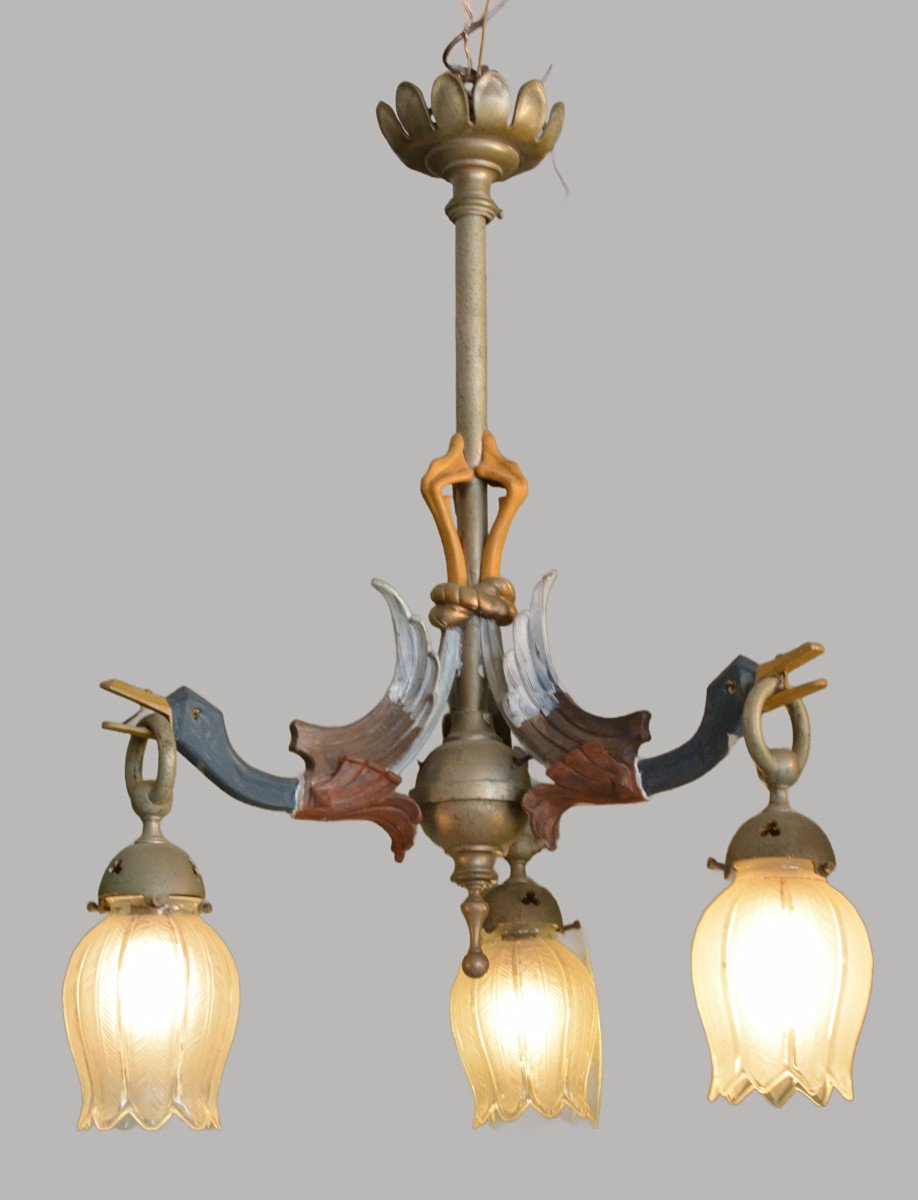 Duck Chandelier