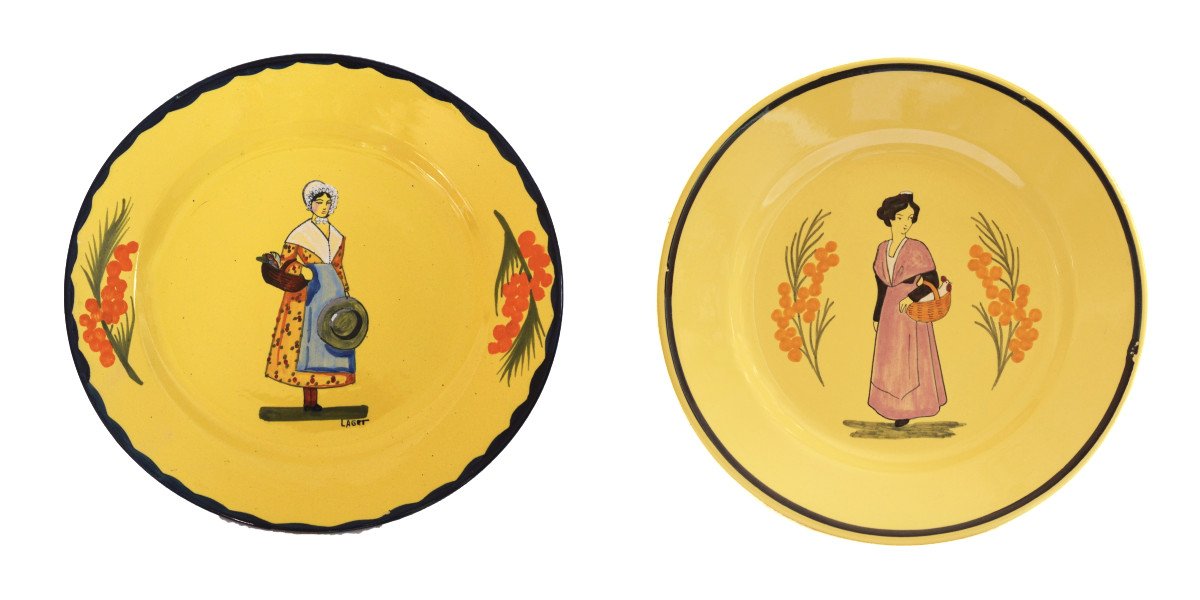 Pair Of Plates By Etienne Laget