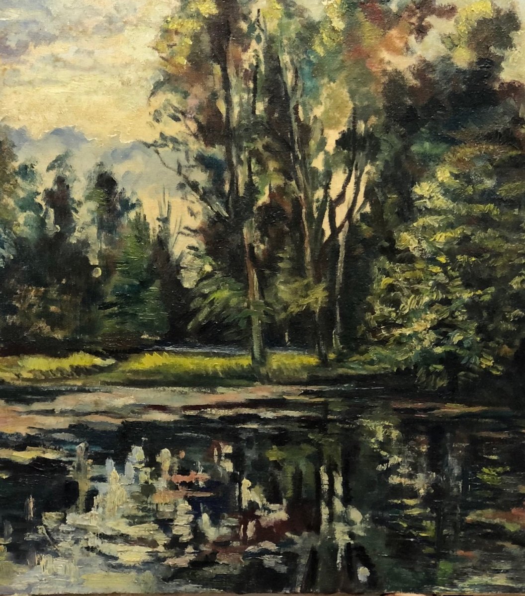 Paul Émile Pissarro (1884-1972) Attributed: "pond"-photo-2