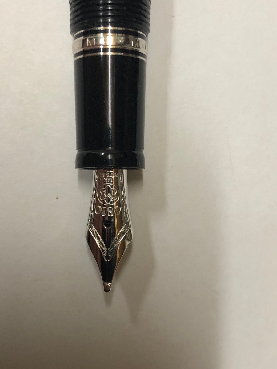 Rare Montblanc - Bohème Avec Stylo Plume émeraude - Bel état - Plume 14k-photo-4