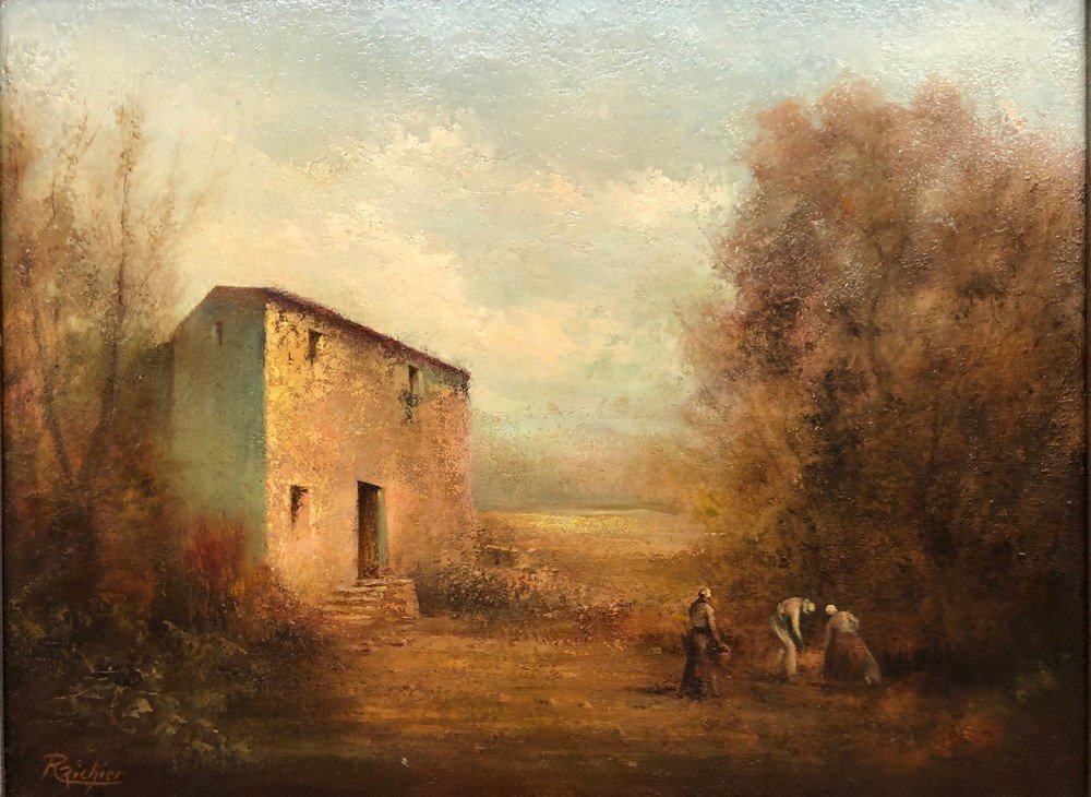 Pichier R. (xx°): "landscape Of Barbizon"