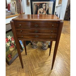 Art Deco Period Furniture "empty 3-drawer Silver Cabinet" Height 85 Width 57 Depth 38 Cm