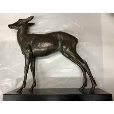 "Biche" Bronze Art-déco