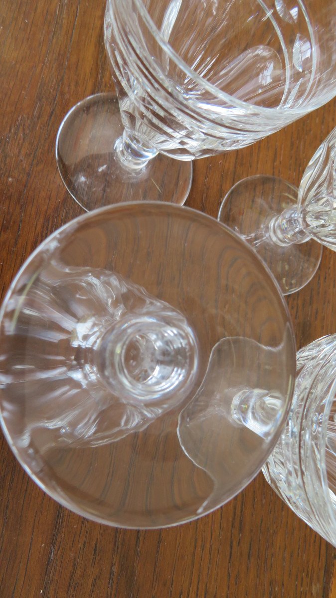 6 Verres à Vin En Cristal De Baccarat-photo-4