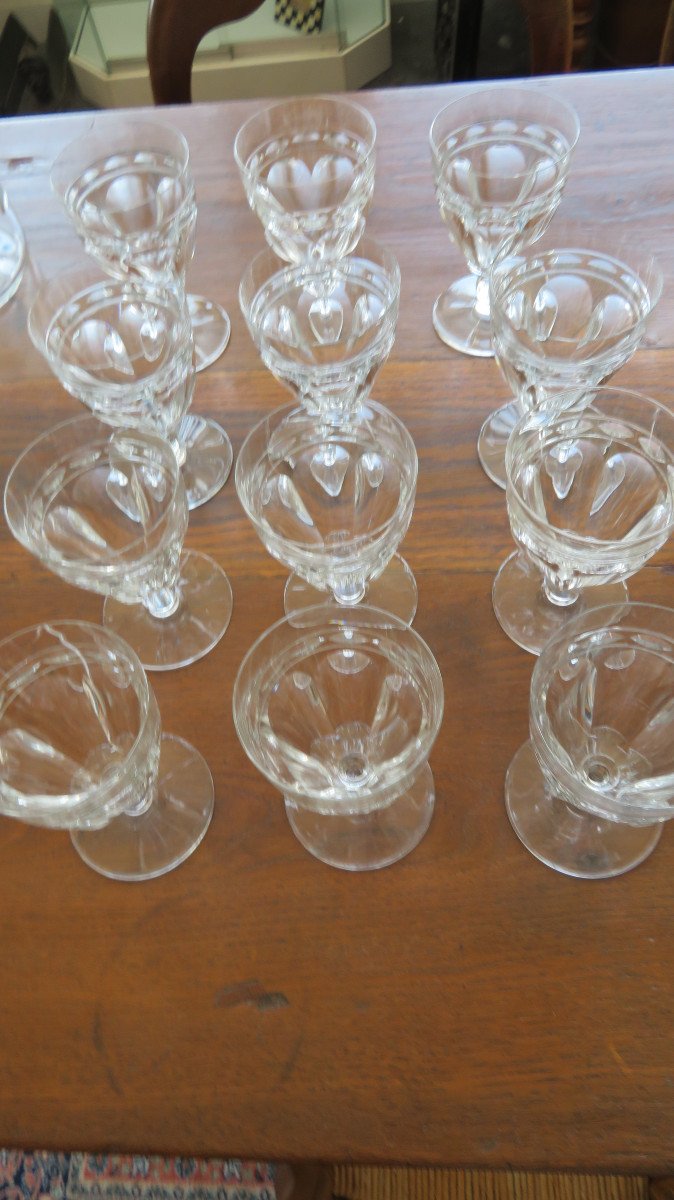 6 Verres à Vin En Cristal De Baccarat-photo-3