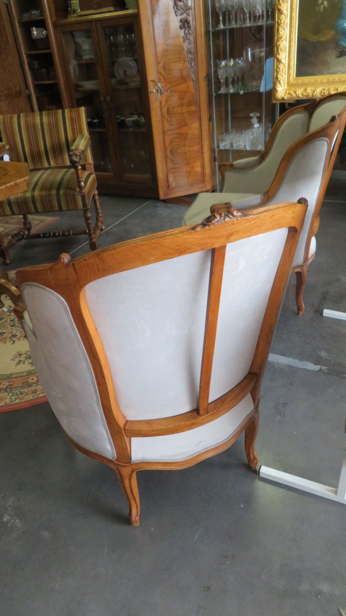 Pair Of Gondola Armchairs-photo-1