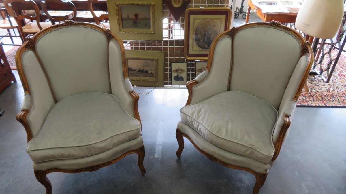 Pair Of Gondola Armchairs