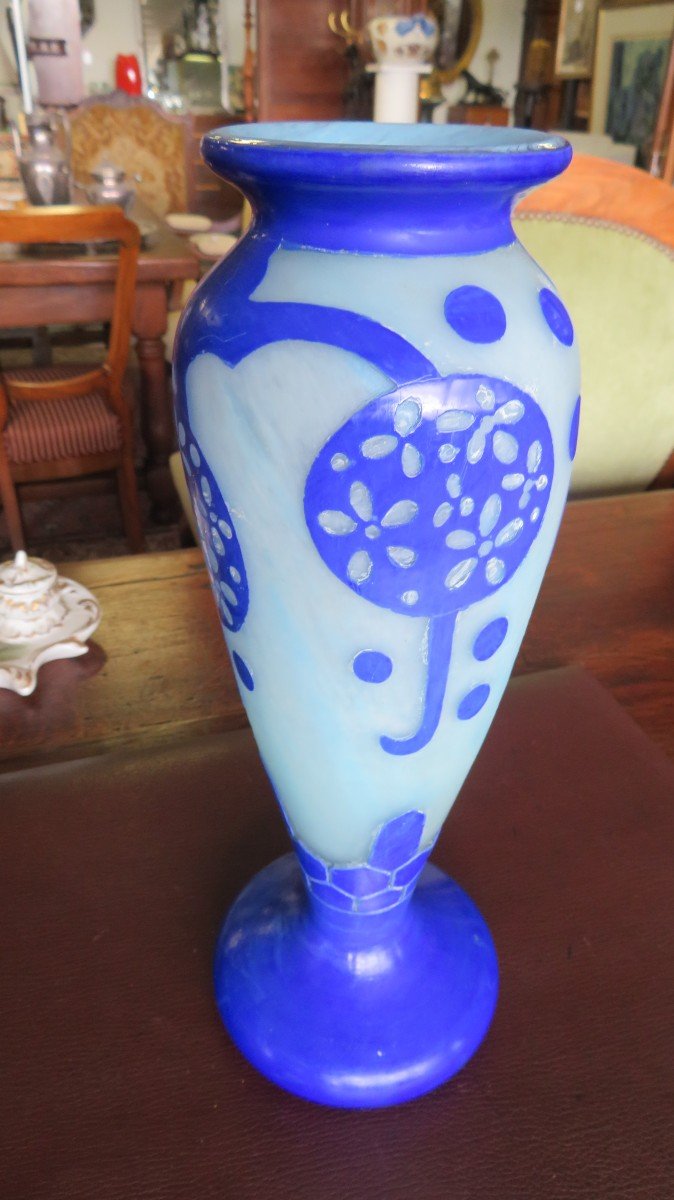 French Glass Vase-photo-3