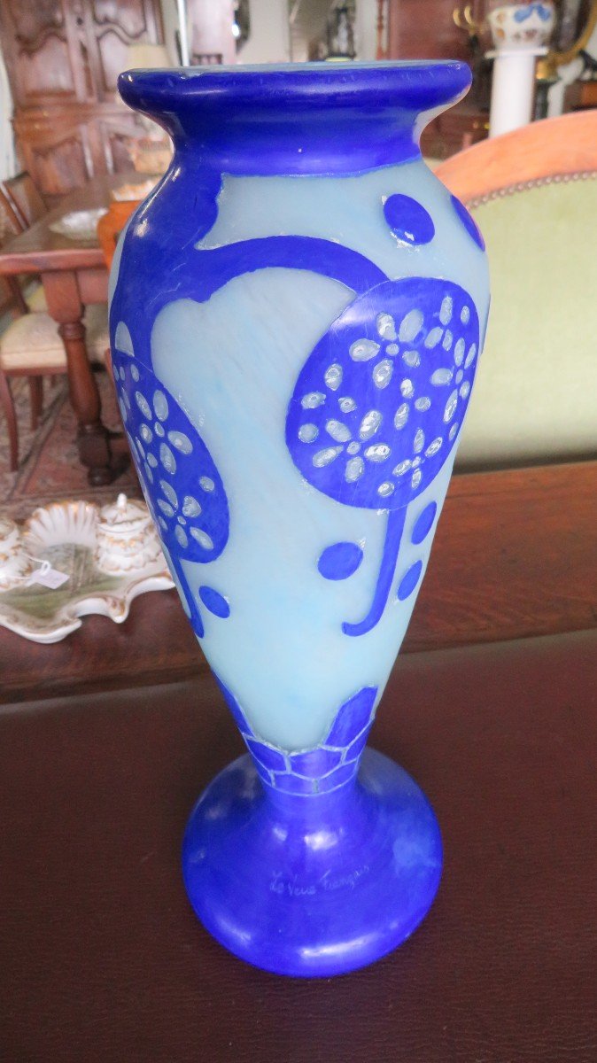 French Glass Vase-photo-3