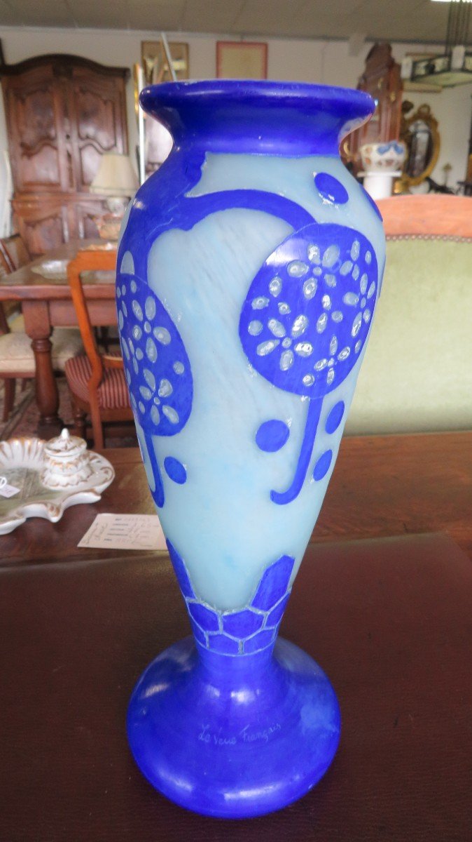 French Glass Vase