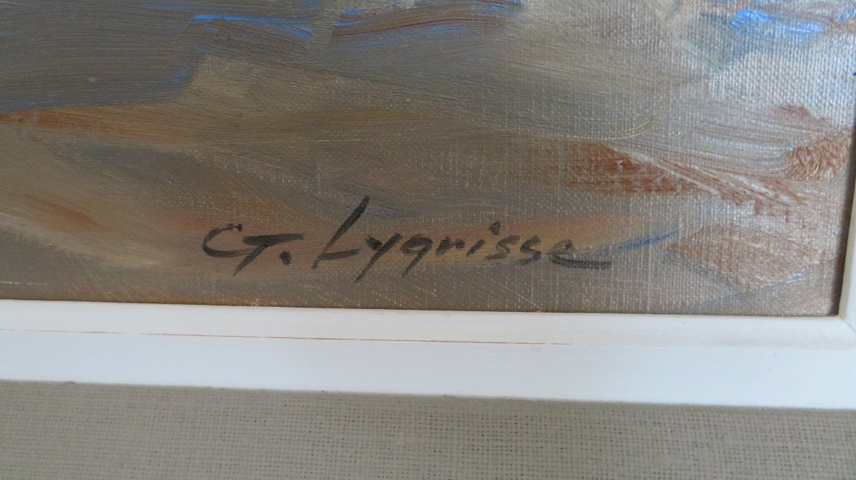 Huile Sur Toile De Georges Lygrisse-photo-2