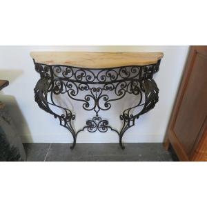 Wrought Iron Console