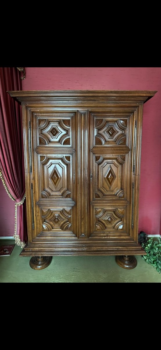 Louis XIII Walnut Wardrobe