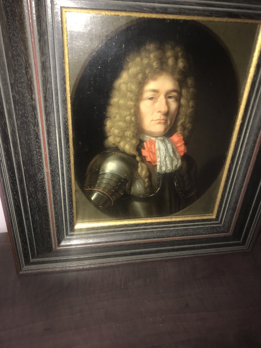 Portrait De Gentilhomme En Armure Dans Le Goût De Nicolas de  Largillière-photo-3