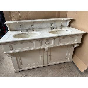 Antique “orient Express” Bathroom Cabinet