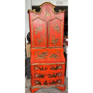 Meuble Chinois En Laque Rouge