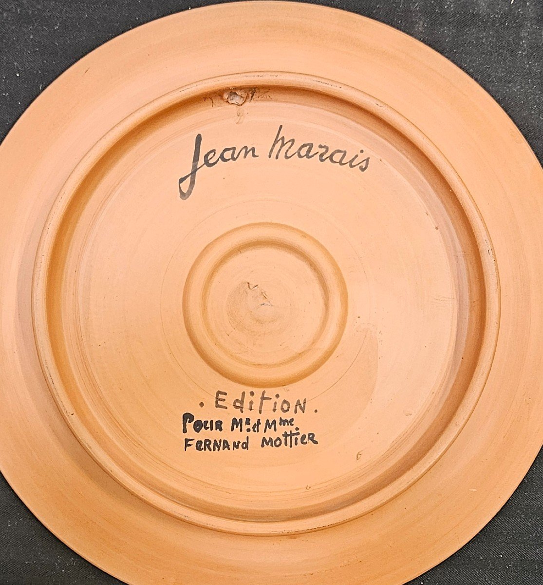 Jean Marais Capricorn Terracotta Plate-photo-3