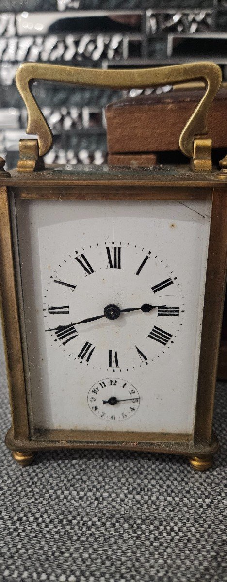 Officer's Clock With Case And Key-photo-3