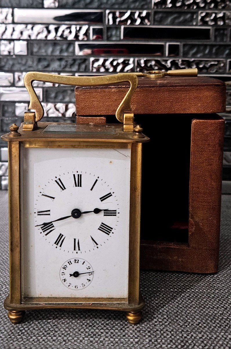 Officer's Clock With Case And Key