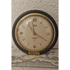 Pendulette Hermes Oris De Voyage Vintage Fonctionne