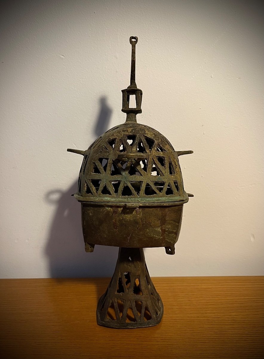 Ethiopian Bronze Censer Circa 1850  -photo-2