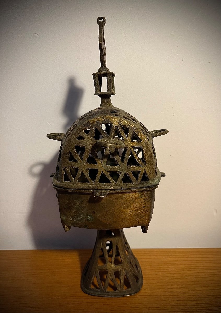 Ethiopian Bronze Censer Circa 1850  -photo-4