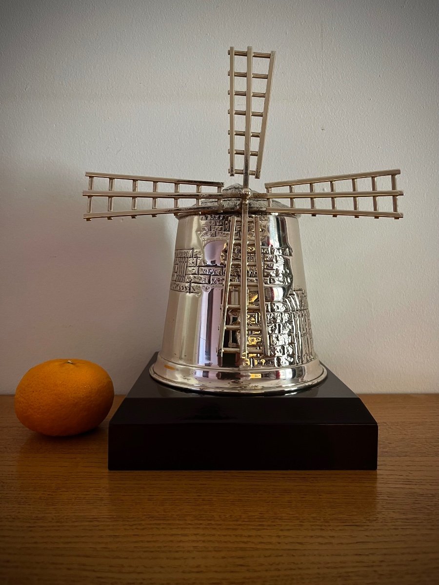 Large Solid Silver Windmill  