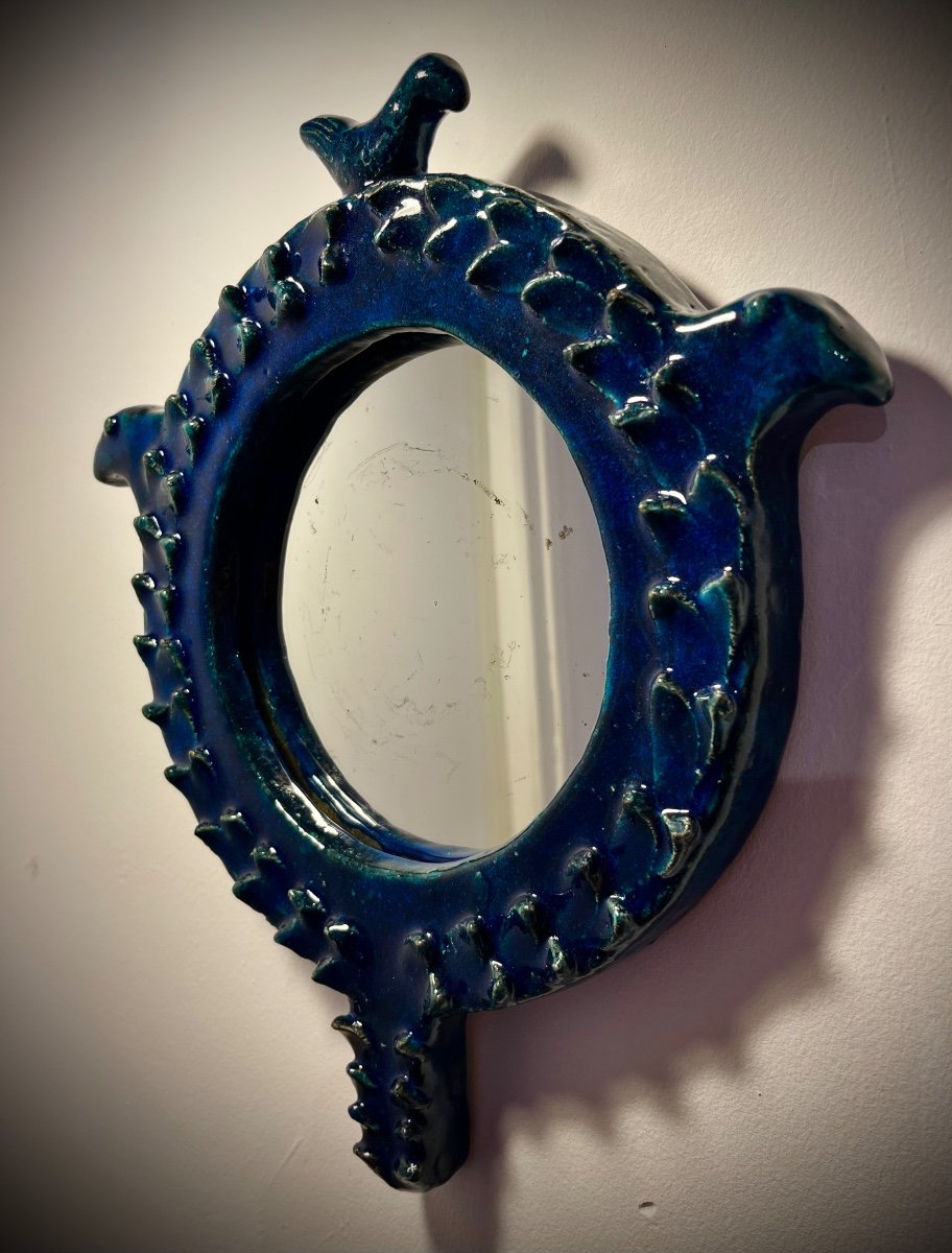 Vintage Ceramic Mirror -photo-2