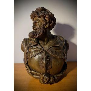 Terracotta Knight Bust 