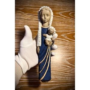 Virgin And Child Ceramic 