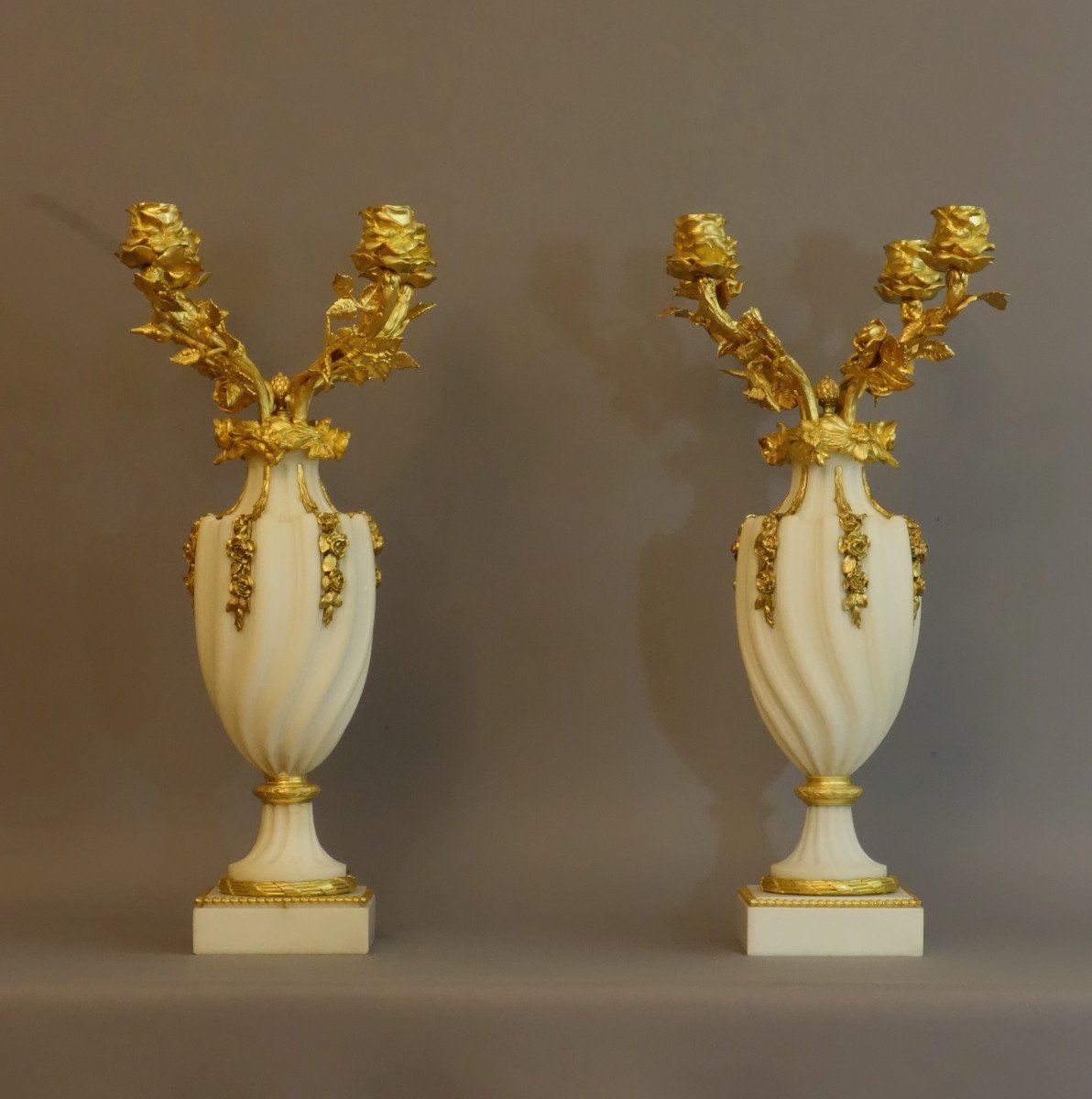 Pair Of Rare Candelabras Late Nineteenth-photo-2