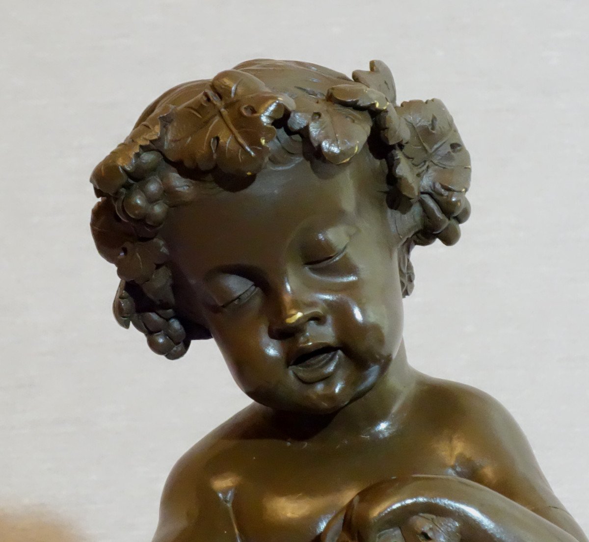 Paire De Putti Vendangeurs Vers 1780 -photo-3