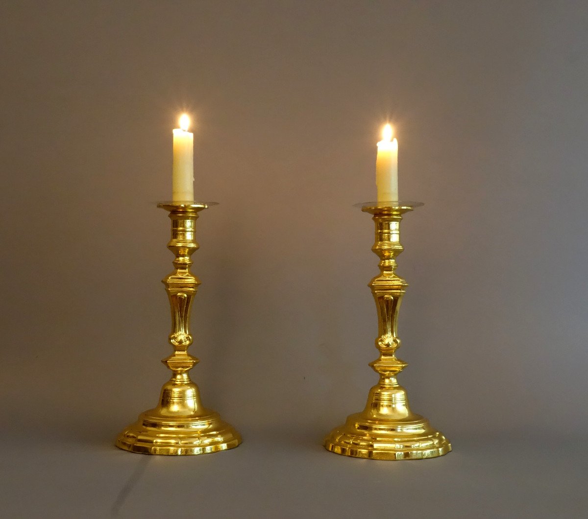 Pair Of Large Torches Circa 1680, 1720 -photo-2