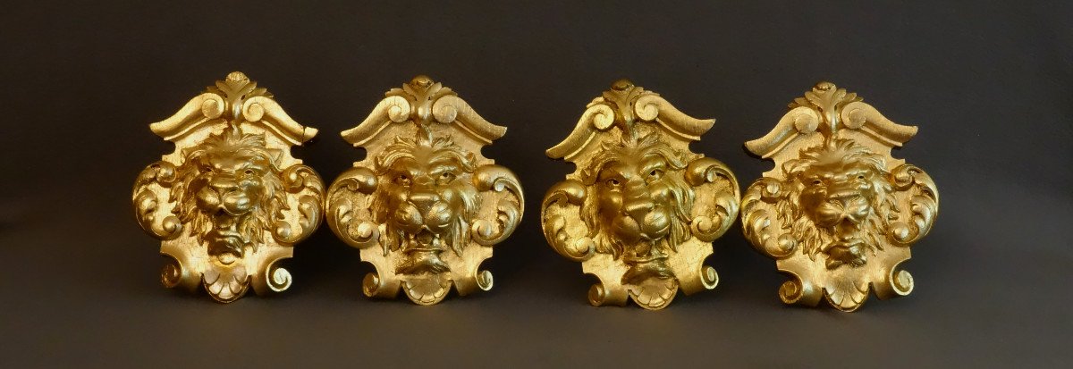 Deux Paires d'Importants Porte Embrasse 1850