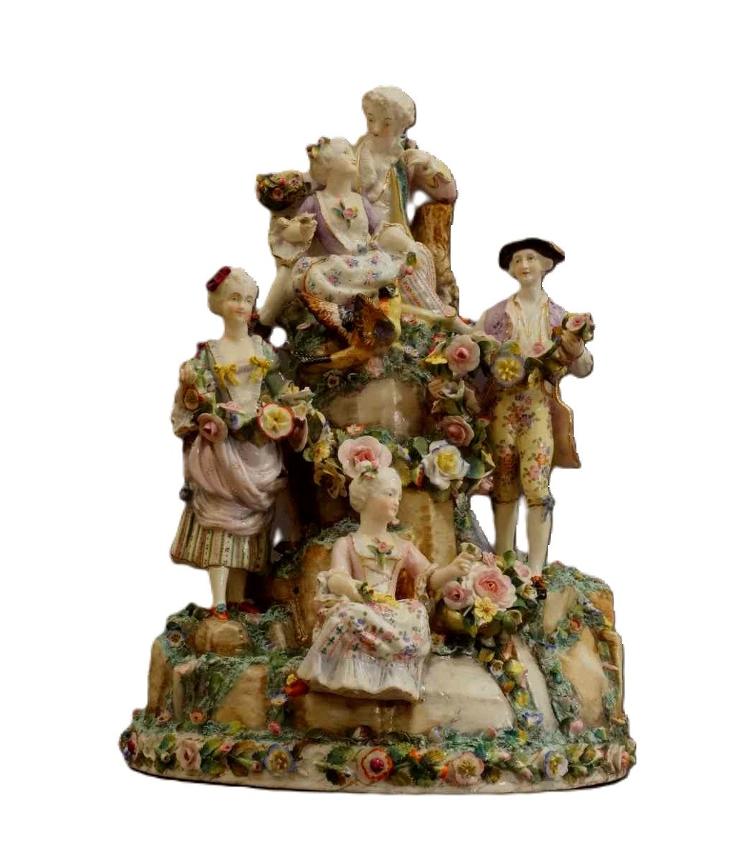 Wallendorf Porcelain Table Centerpiece, Mid-18th Century-photo-4