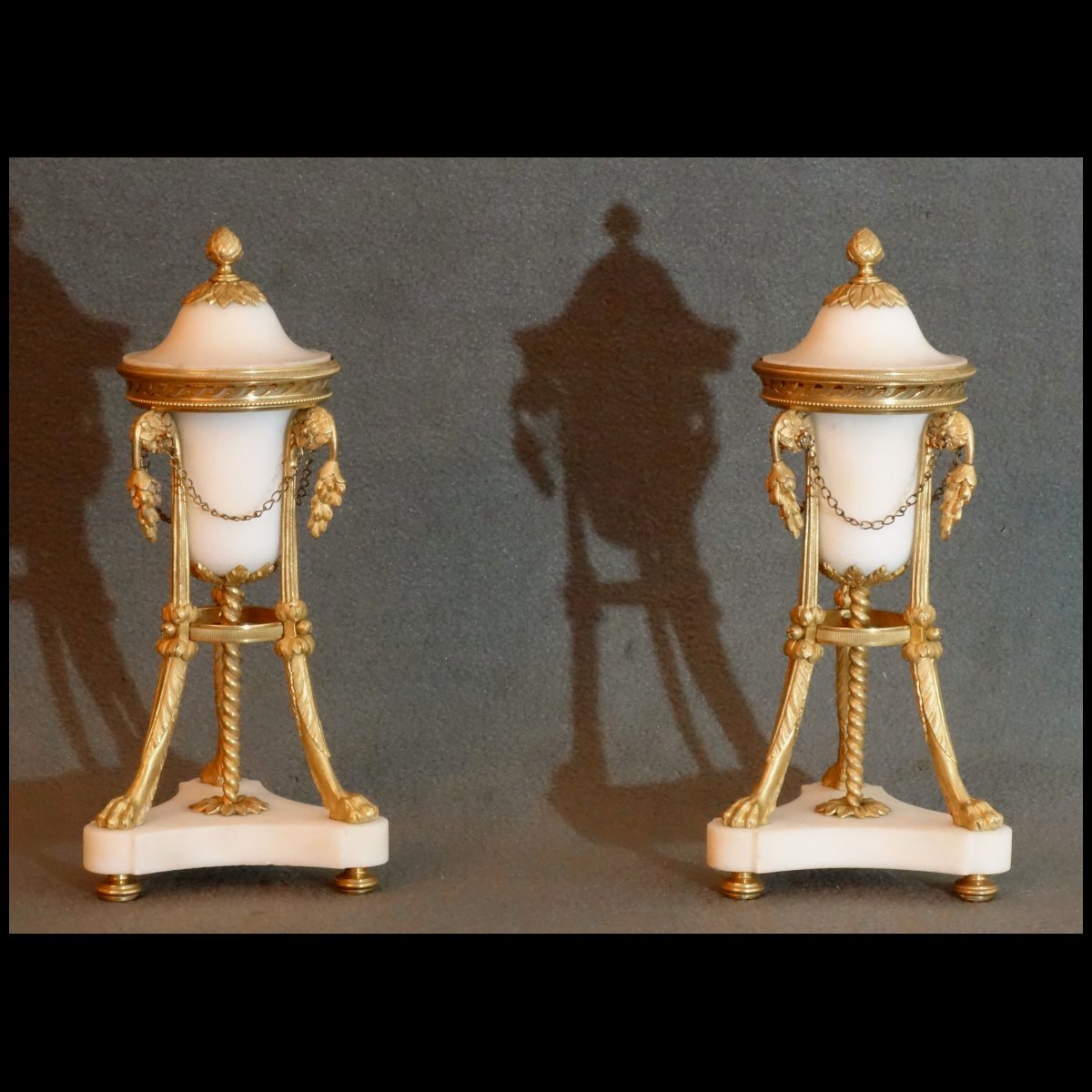 Pair Of Reversible Candlestick Potpourris Circa 1780