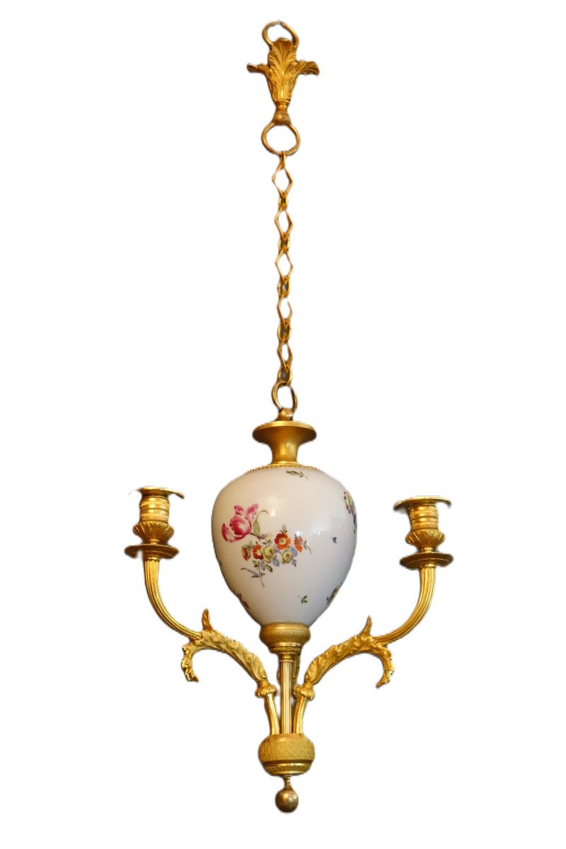 Small Alcove Chandelier, Late Louis XVI Period, Directoire-photo-3