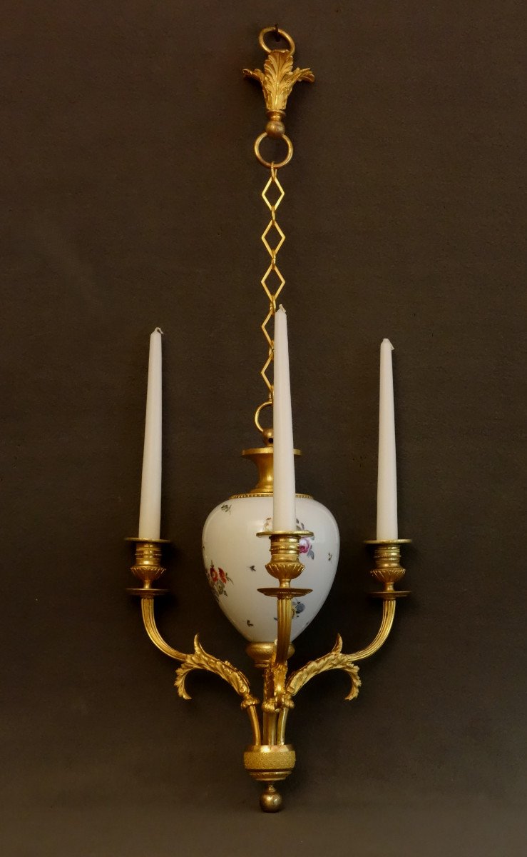 Small Alcove Chandelier, Late Louis XVI Period, Directoire