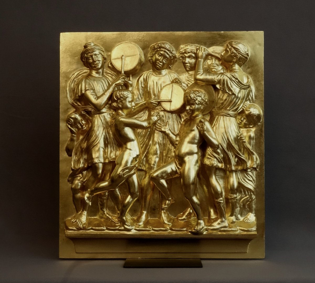 Important Panel From The Cantoria By Luca Della Robbia 19th Century