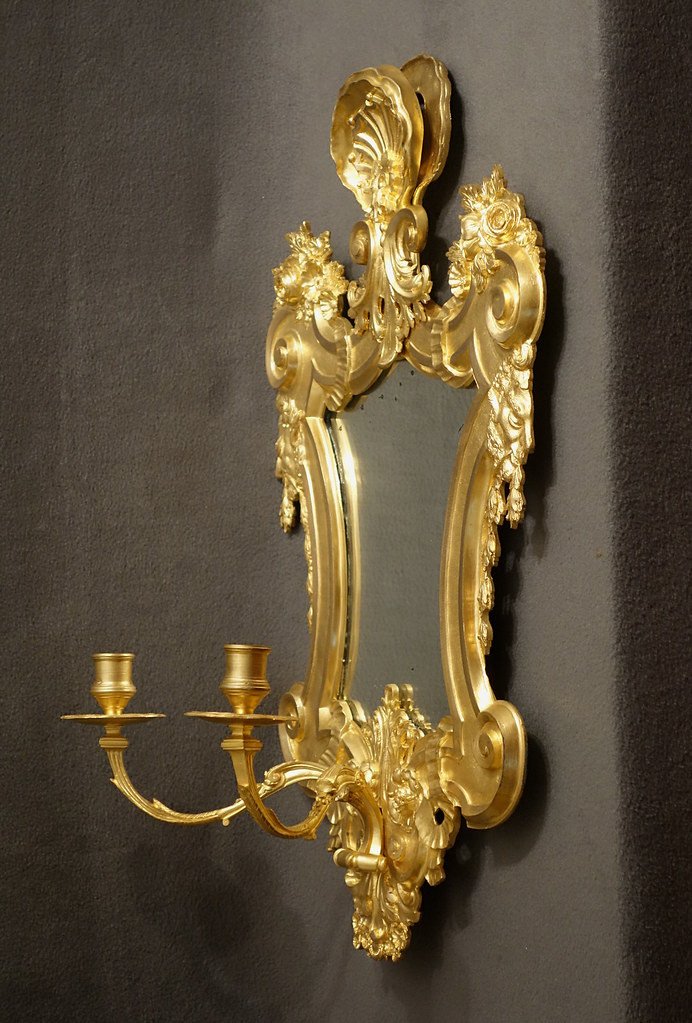 Pair Of Large Wall Lights Louis XIV,  XIXth-photo-6